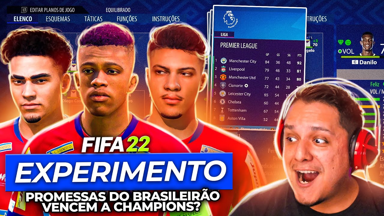 PROMESSAS BRASILEIRAS VS PROMESSAS ARGENTINAS na 4 DIVISÃO! FIFA 22  Experimento!! 